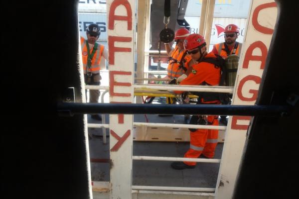 Porto de Itajaí realiza treinamento para Simulado de Emergência.