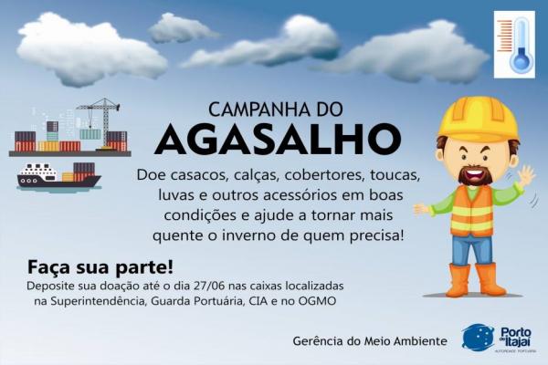 Campanha do Agasalho 2018 do Porto de Itajaí – PARTICIPE!