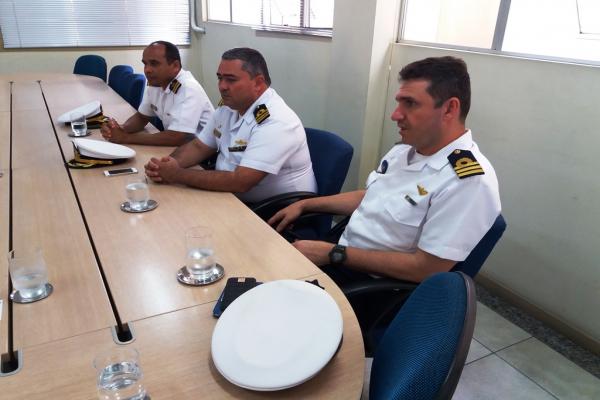 Novo Comandante da Delegacia da Capitania dos Portos de Itajaí visita Superintendência.