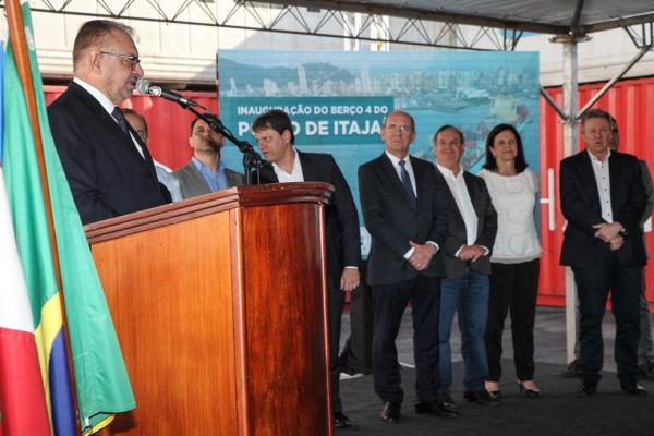Inauguração do Berço 4 garante plena operação para o Porto de Itajaí.