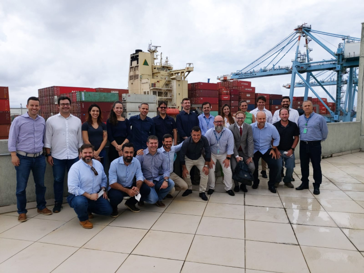 Comitiva de Brasília realiza visita técnica ao Porto de Itajaí e complexo portuário