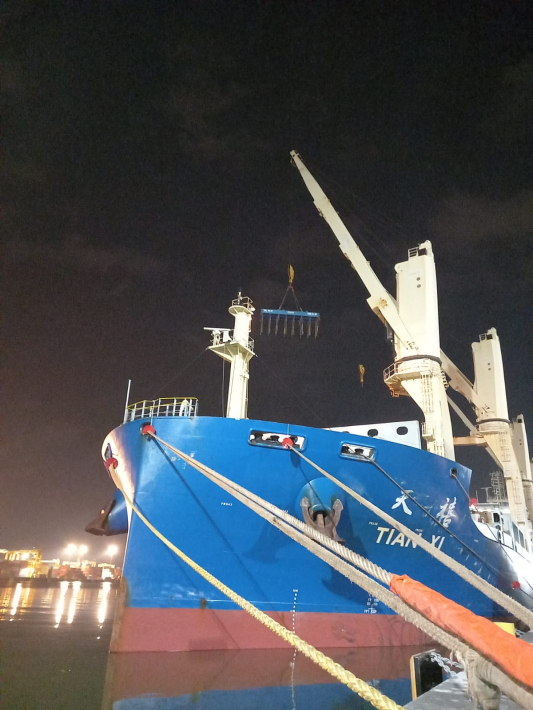 Segunda Operação com carga de Celulose no Porto de Itajaí 