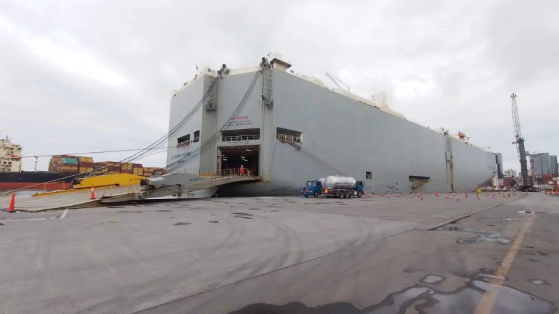Porto de Itajaí recebe 9ª atracação de navio ROLL ON ROLL OFF