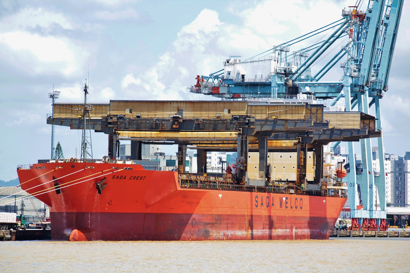 11ª atracação de navio com operação de carga de celulose no Porto de Itajaí