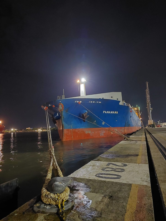 13ª atracação de navio com operação de carga de celulose no Porto de Itajaí