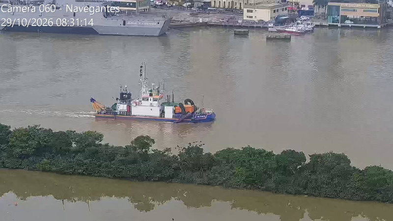Porto de Itajaí mantém dragagem diária e intensifica ações para continuar a enfrentar os efeitos do El Niño no canal